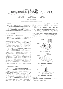 少数アンテナを用いた 任意形状運動目標の3次元UWB