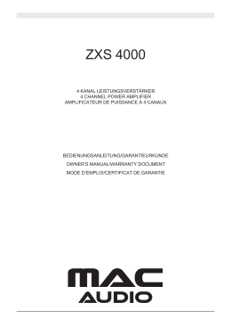 ZXS 4000 - Mac Audio