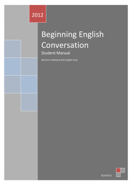 Beginning English Conversation