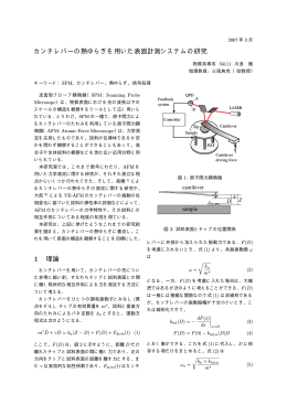 カンチレバーの熱ゆらぎを用いた表面計測システムの研究 1 理論