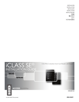 iCLASS Keypad Installation Guide