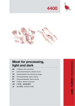 Meat for processing, light and dark 4400