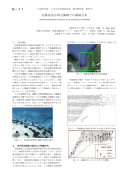 北海道美谷周辺海域での藻場分布 B－71