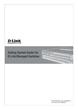 Getting Started Guide For D-Link Managed Switches
