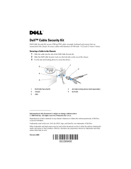 Dell™ Cable Security Kit