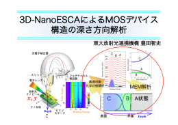 3D-NanoESCAによるMOSデバイス 構造の深さ方向解析