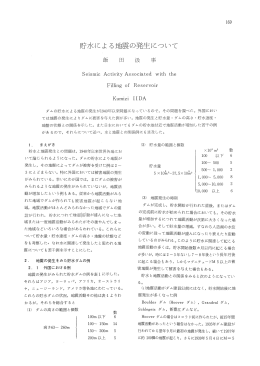 貯水による地震の発生について