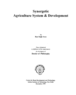 Synergetic Agriculture System&Development