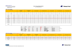 Japan / Europe Sailing Schedule - Hapag