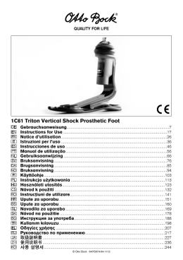 1C61 Triton Vertical Shock Prosthetic Foot
