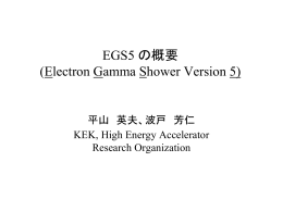EGS5の概観