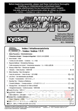 Kyosho Mini Z Overland Manual