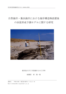 浜崖モデル - 鹿児島大学水産学部海岸環境工学研究室（西研究室