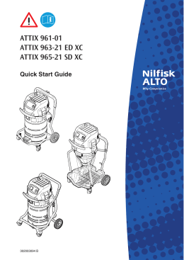 инструкцию по эксплуатации пылесоса Nilfisk Attix 963
