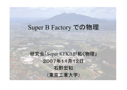Super B Factory での物理