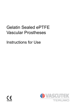 Gelatin Sealed ePTFE Vascular Prostheses
