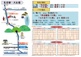 「長谷駅からの地図・バス時刻表」