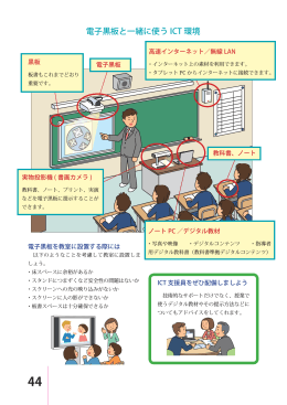 電子黒板と一緒に使う ICT 環境