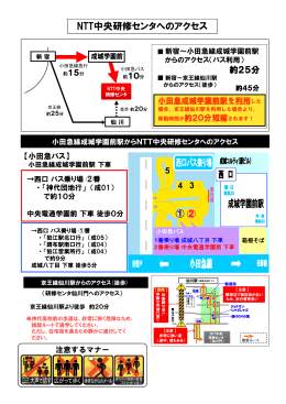 NTT中央研修センタへのアクセス