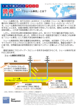 「シェール革命」とは？ - Goldman Sachs