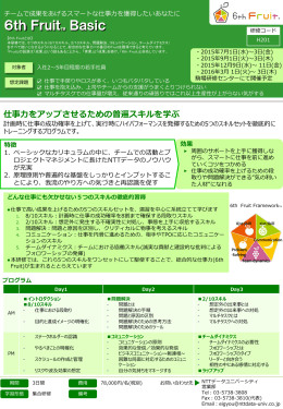 6th Fruit® Basic - 株式会社NTTデータ ユニバーシティ