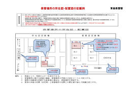 保管場所の所在図・配置図の記載例