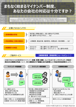 まもなく始まるマイナンバー制度 - Crowe Horwath International