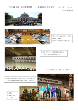 平成 27 年度 日本看護連盟 通常総会と国会見学