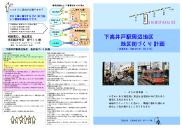 下高井戸駅周辺地区 地区街づくり計画