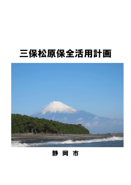 三保松原保全活用計画（PDF）