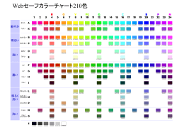 Webセーフカラーチャート210色