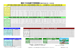 東武バス日光運行予定時刻表（平成27年4月1日 - 東武バスOn-Line