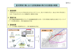 普天間飛行場における回転翼機の飛行状況調査の概要 普天間飛行場