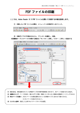 PDF ファイルの印刷