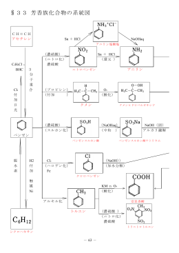 §33 芳香族化合物の系統図