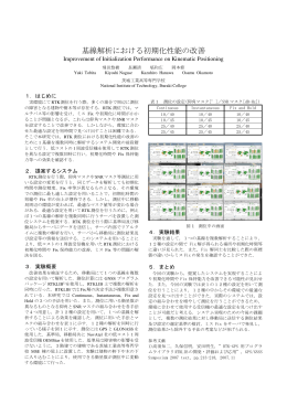 基線解析における初期化性能の改善