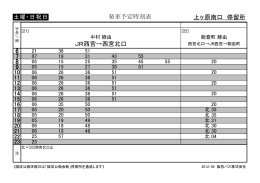 発車予定時刻表 JR西宮→西宮北口 上ヶ原南口 停留所