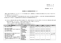 横浜税関における税関官署の開庁時間について