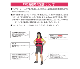 PWC乗艇時の装備について