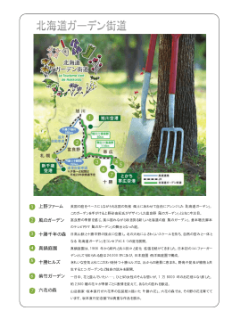 上野ファーム 風のガーデン 十勝千年の森 真鍋庭園 十勝ヒルズ 紫竹