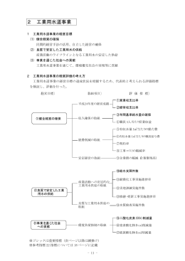 工業用水道事業の経営評価（PDF：109KB）