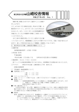 No.1 - 東京都立町田の丘学園