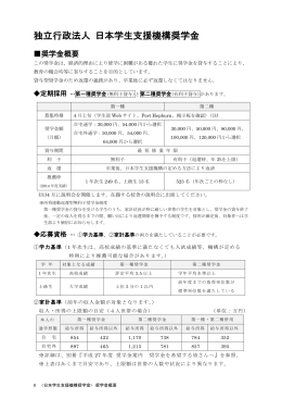 独立行政法人 日本学生支援機構奨学金