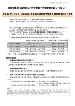 学生納付特例申請について（PDF：438KB）