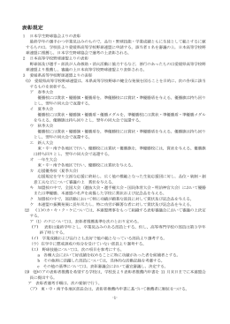 表彰規定 - 愛媛県高等学校野球連盟