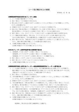 シード及び組合せ上の原則 - 静岡県高体連バレーボール専門部