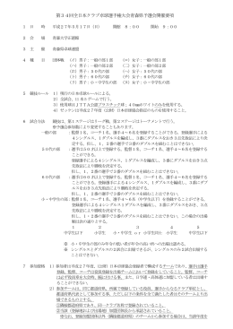 第34回全日本クラブ卓球選手権大会青森県予選会