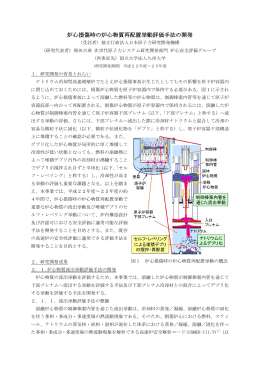 炉心損傷時の炉心物質再配置挙動評価手法の開発 (PDF:575KB)