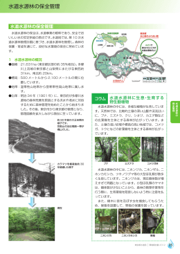 水道水源林の保全管理