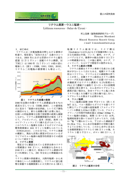 リチウム資源−ウユニ塩湖− Lithium resources - Salar de Uyuni -